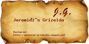 Jeremiás Grizelda névjegykártya