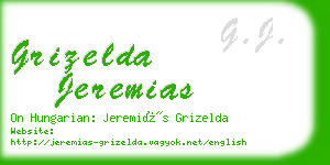grizelda jeremias business card